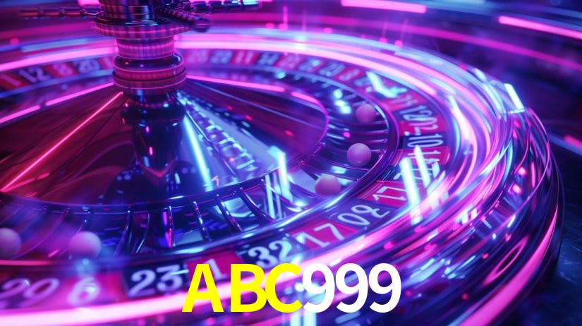 Escena dinámica inspirada en casino con iluminación ABC999, cartas, fichas e íconos de juegos digitales en un espacio moderno de juegos.